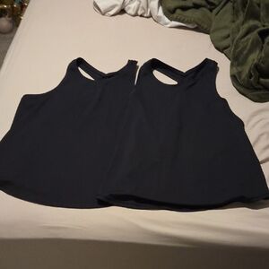 Two Black Old Navy Women's Powersoft Tanks